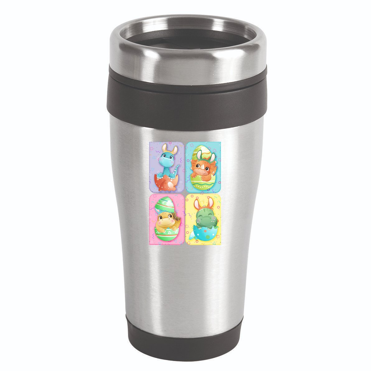 Cute Baby Dinosaurs Easter Eggs 16oz Travel Tumbler