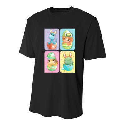 Cute Baby Dinosaurs Easter Eggs Youth Performance Sprint T-Shirt