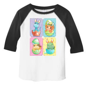 Cute Baby Dinosaurs Easter Eggs Toddler Fine Jersey T-Shirt