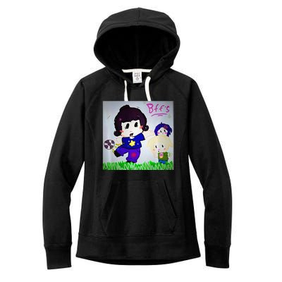 Cute Bff Drawing Premium Women's Fleece Hoodie