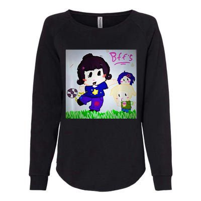 Cute Bff Drawing Premium Womens California Wash Sweatshirt