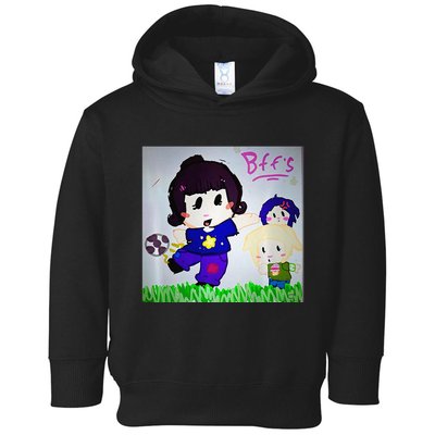 Cute Bff Drawing Premium Toddler Hoodie
