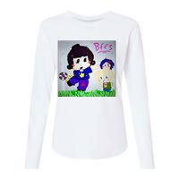 Cute Bff Drawing Premium Womens Cotton Relaxed Long Sleeve T-Shirt