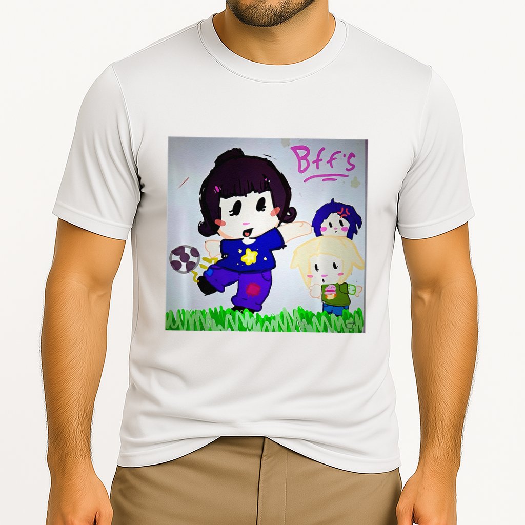 Cute Bff Drawing Premium Cooling Performance Crew T-Shirt