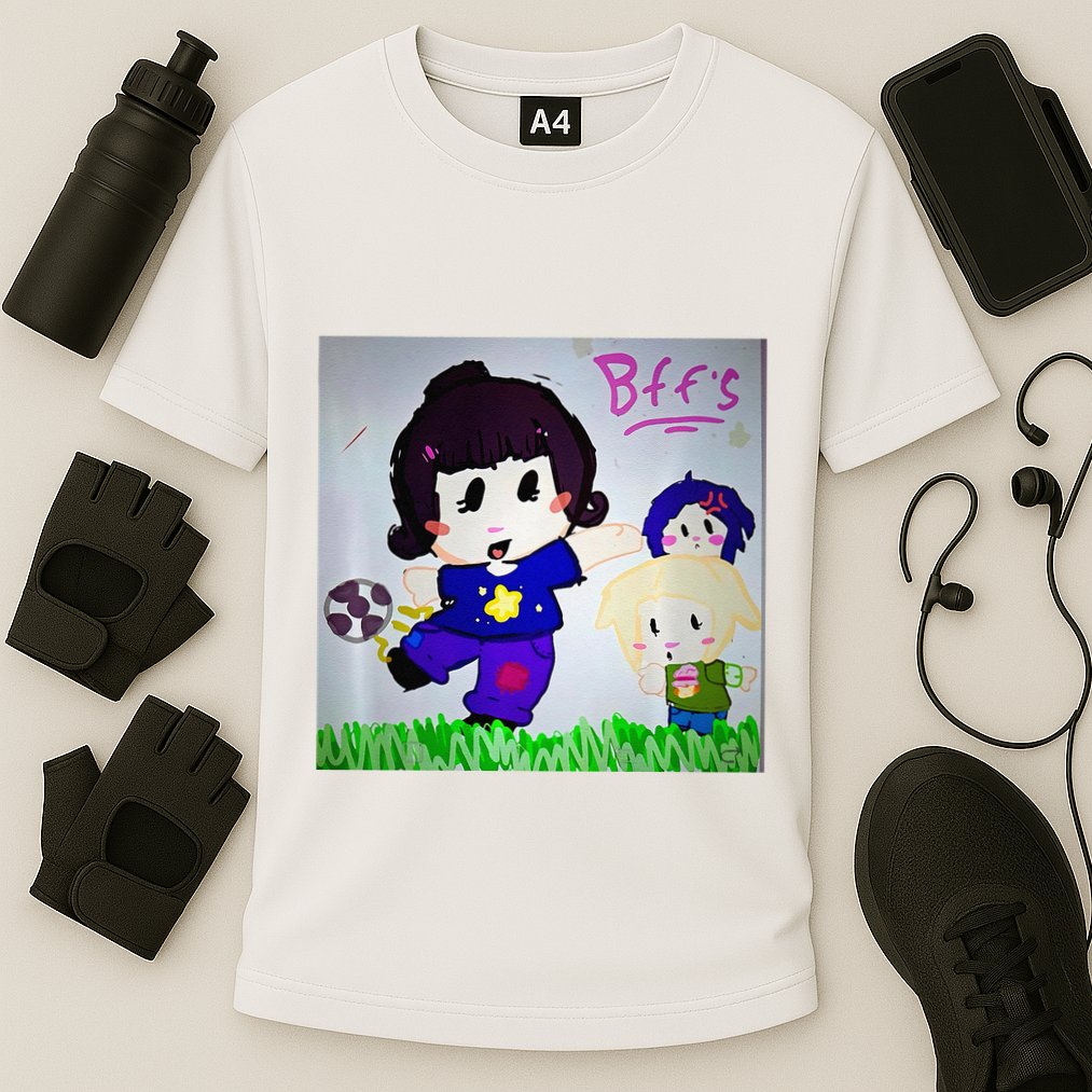 Cute Bff Drawing Premium Cooling Performance Crew T-Shirt