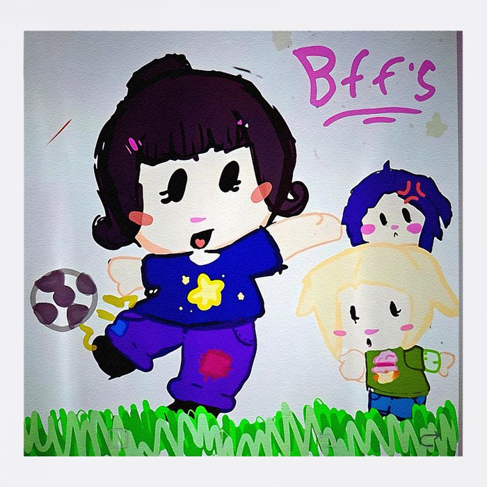 Cute Bff Drawing Premium Cooling Performance Crew T-Shirt
