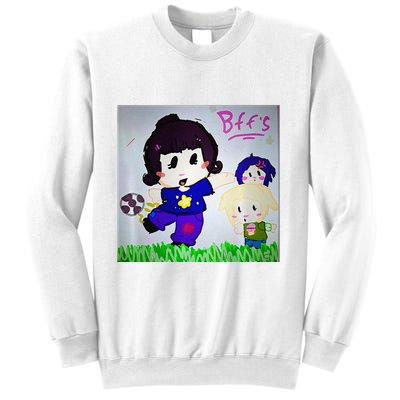 Cute Bff Drawing Premium Sweatshirt