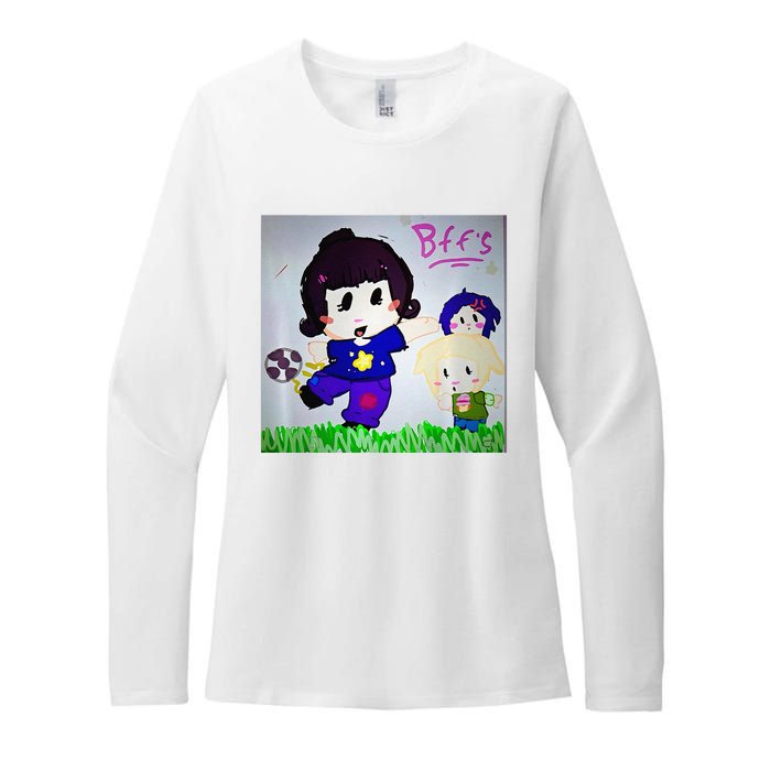 Cute Bff Drawing Premium Womens CVC Long Sleeve Shirt