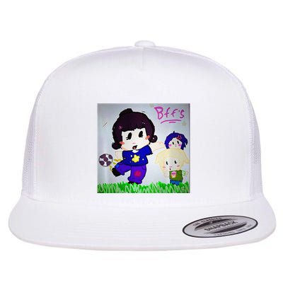 Cute Bff Drawing Premium Flatbill Hat