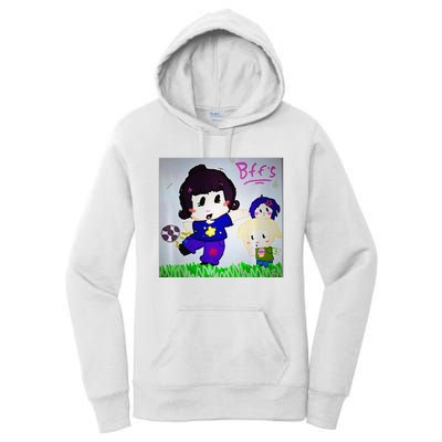 Cute Bff Drawing Premium Women's Pullover Hoodie