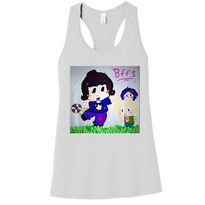 Cute Bff Drawing Premium Women's Racerback Tank