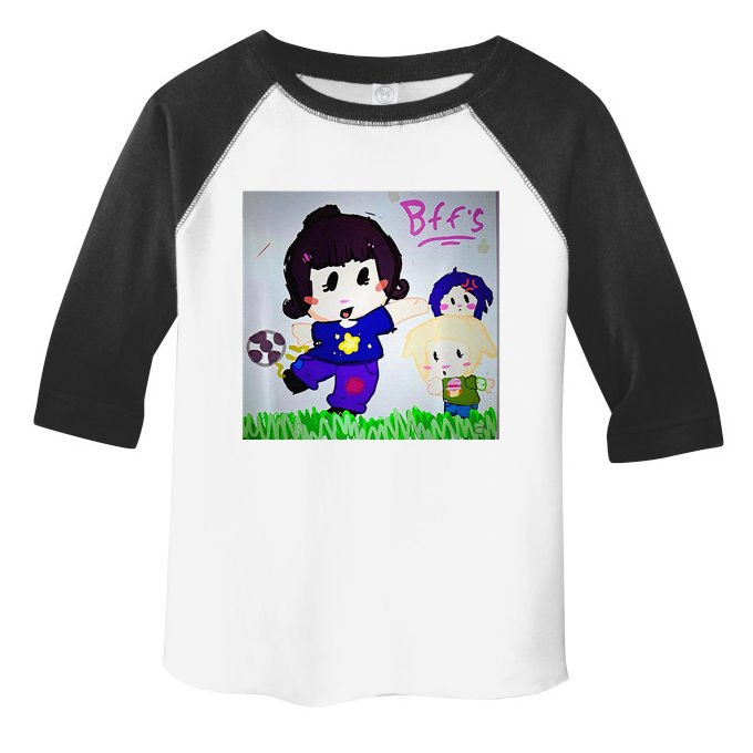 Cute Bff Drawing Premium Toddler Fine Jersey T-Shirt