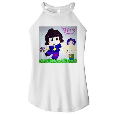 Cute Bff Drawing Premium Women's Perfect Tri Rocker Tank