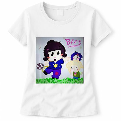 Cute Bff Drawing Premium Womens T-Shirt