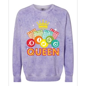 Cute Bingo Designs For Women Mom Bingo Lovers Casino Players Colorblast Crewneck Sweatshirt