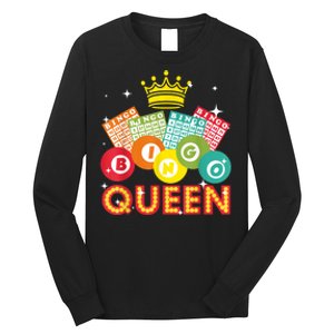 Cute Bingo Designs For Women Mom Bingo Lovers Casino Players Long Sleeve Shirt