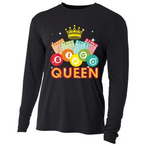 Cute Bingo Designs For Women Mom Bingo Lovers Casino Players Cooling Performance Long Sleeve Crew