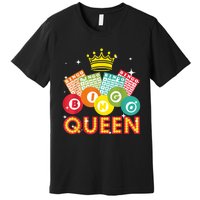 Cute Bingo Designs For Women Mom Bingo Lovers Casino Players Premium T-Shirt