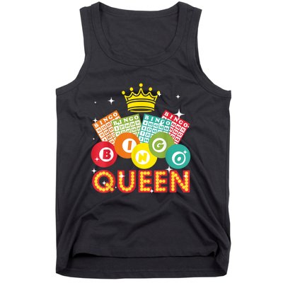 Cute Bingo Designs For Women Mom Bingo Lovers Casino Players Tank Top