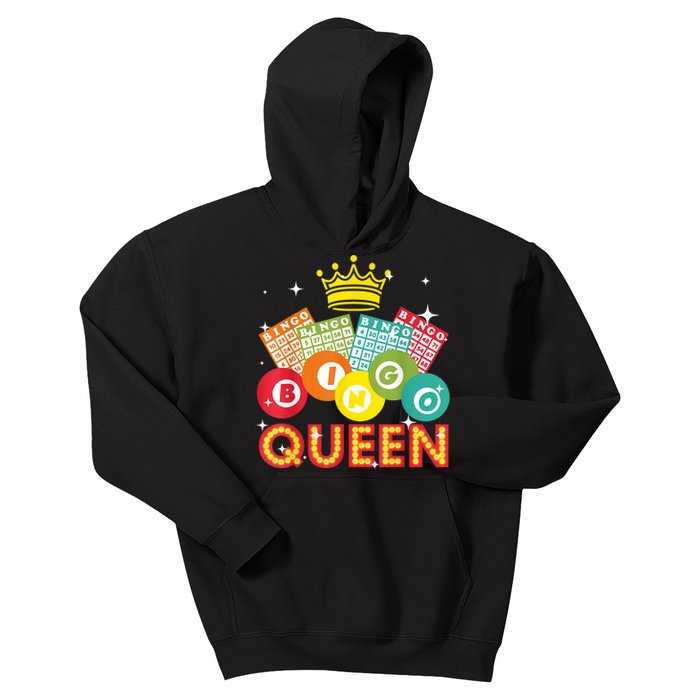 Cute Bingo Designs For Women Mom Bingo Lovers Casino Players Kids Hoodie