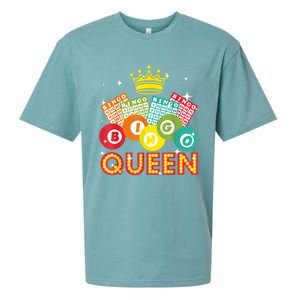 Cute Bingo Designs For Women Mom Bingo Lovers Casino Players Sueded Cloud Jersey T-Shirt