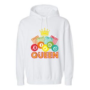 Cute Bingo Designs For Women Mom Bingo Lovers Casino Players Garment-Dyed Fleece Hoodie