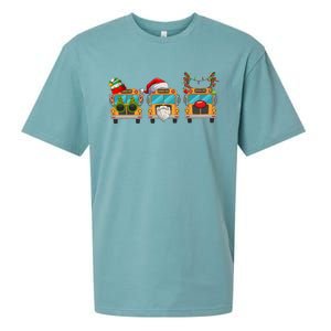 Christmas Bus Driver School Student Sueded Cloud Jersey T-Shirt