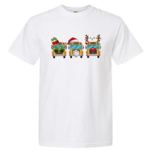 Christmas Bus Driver School Student Garment-Dyed Heavyweight T-Shirt