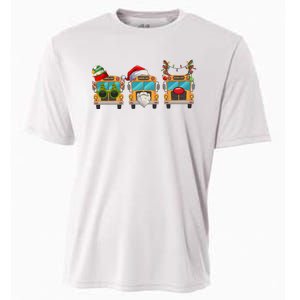 Christmas Bus Driver School Student Cooling Performance Crew T-Shirt