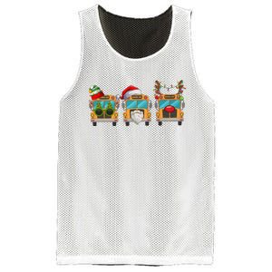 Christmas Bus Driver School Student Mesh Reversible Basketball Jersey Tank