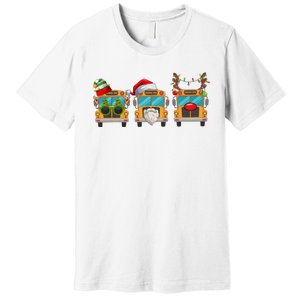 Christmas Bus Driver School Student Premium T-Shirt