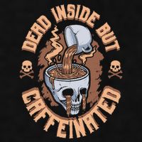 Caffeinated But Dead Inside But Caffeinated Ladies PosiCharge Tri-Blend Wicking Tank