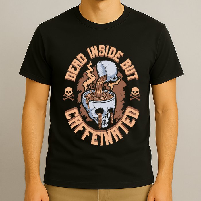 Caffeinated But Dead Inside But Caffeinated T-Shirt