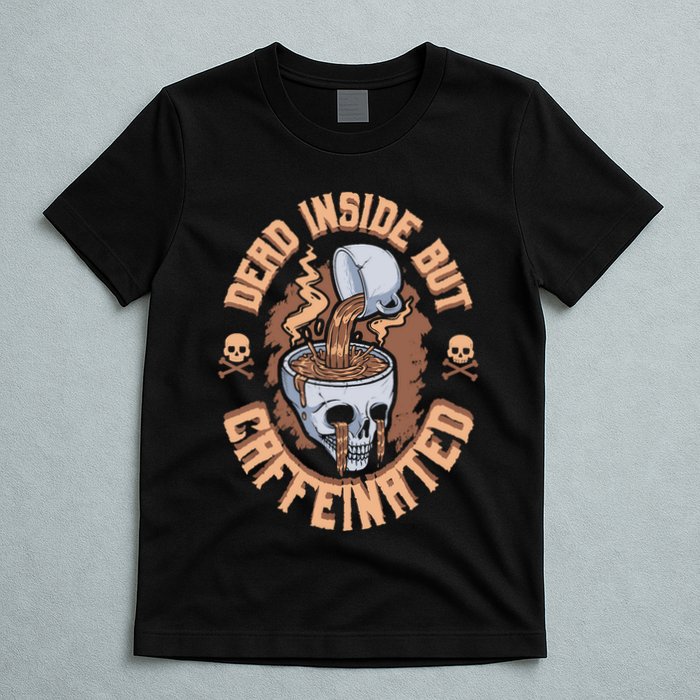 Caffeinated But Dead Inside But Caffeinated T-Shirt
