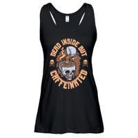 Caffeinated But Dead Inside But Caffeinated Ladies Essential Flowy Tank