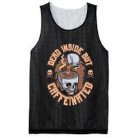 Caffeinated But Dead Inside But Caffeinated Mesh Reversible Basketball Jersey Tank