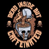 Caffeinated But Dead Inside But Caffeinated Cooling Performance Long Sleeve Crew