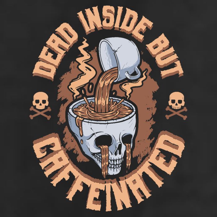 Caffeinated But Dead Inside But Caffeinated Trucker Hat