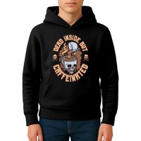 Caffeinated But Dead Inside But Caffeinated Kids Hoodie