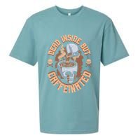 Caffeinated But Dead Inside But Caffeinated Sueded Cloud Jersey T-Shirt