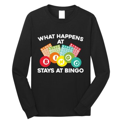 Cute Bingo Design Fun Gambling Game for Bingo Lovers Long Sleeve Shirt