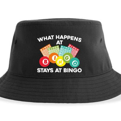 Cute Bingo Design Fun Gambling Game for Bingo Lovers Sustainable Bucket Hat
