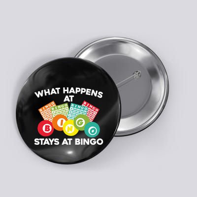 Cute Bingo Design Fun Gambling Game for Bingo Lovers Button