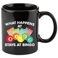 Cute Bingo Design Fun Gambling Game for Bingo Lovers 11oz C Handle Ceramic Mug