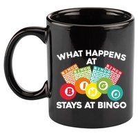 Cute Bingo Design Fun Gambling Game for Bingo Lovers 11oz C Handle Ceramic Mug