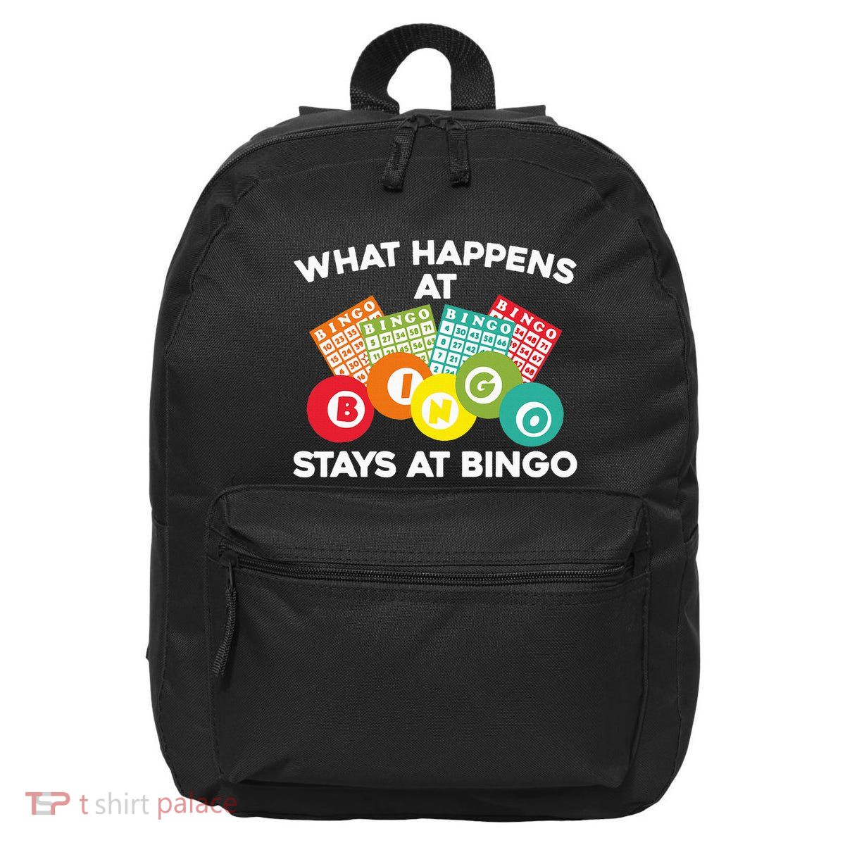 Cute Bingo Design Fun Gambling Game for Bingo Lovers 16 in Basic Backpack