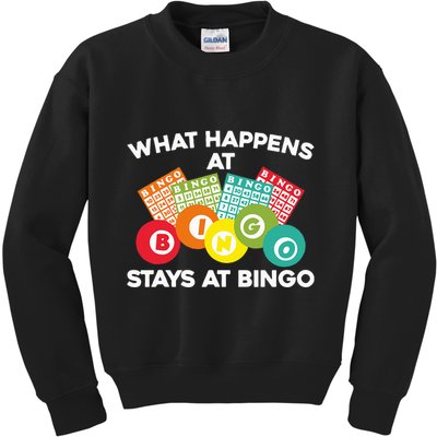 Cute Bingo Design Fun Gambling Game for Bingo Lovers Kids Sweatshirt