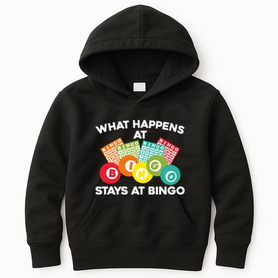 Cute Bingo Design Fun Gambling Game for Bingo Lovers Kids Hoodie