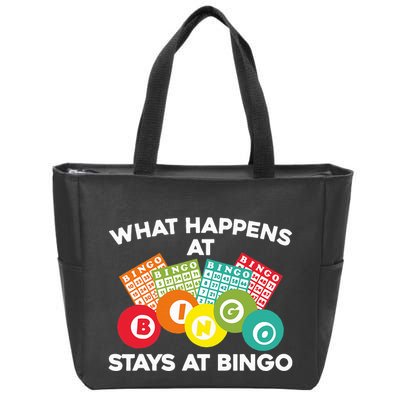 Cute Bingo Design Fun Gambling Game for Bingo Lovers Zip Tote Bag