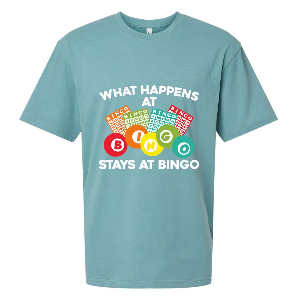 Cute Bingo Design Fun Gambling Game for Bingo Lovers Sueded Cloud Jersey T-Shirt